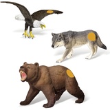 Tiptoi Tiere Nordamerika Weißkopfseeadler Wolf und Grizzlybär
