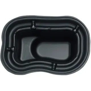 Wacredo Fertigteich Teichschale PE 250, BxLxH: 92x135x54 cm, 250 l, Fertigbecken, Teichbecken, Kunststoffbecken schwarz