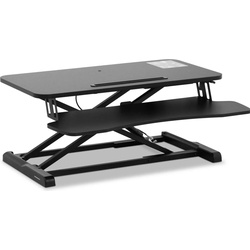 Fromm & Starck Schreibtischaufsatz Monitorerhöhung Sitz-Steh-Erhöhung Höhe von 11 bis 50,5 cm, Monitor Erhöhung, Schwarz