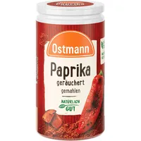 Ostmann Gewürze - Paprika geräuchert | Rauchiges Aroma für Bratkartoffeln, Gulasch oder Rührei | 35 g in der Streudose