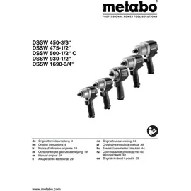 Metabo Druckluft-Schlagschrauber DSSW 930-1/2"
