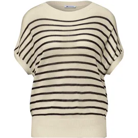 STREET ONE Pullunder mit Boatneck und Streifen Beige 40