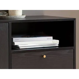 Wohnling Sideboard 140 x 75 x 40 cm Schwarz