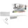 SOTech Wandregal HOVER-I 35 x 13 x 7,8 cm Weiß