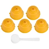 Wiederverwendbare Kaffeefilter Aus Lebensmittelechtem Edelstahl 304, Nachfüllbare Kapsel (gelb)