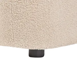 Beliani Sessel, Leiren Bouclé Beige
