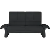 HIMOLLA Sofa Leder 2-Sitzer Schwarz