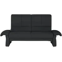 HIMOLLA Sofa Leder 2-Sitzer Schwarz