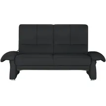 HIMOLLA Sofa Leder 2-Sitzer Schwarz