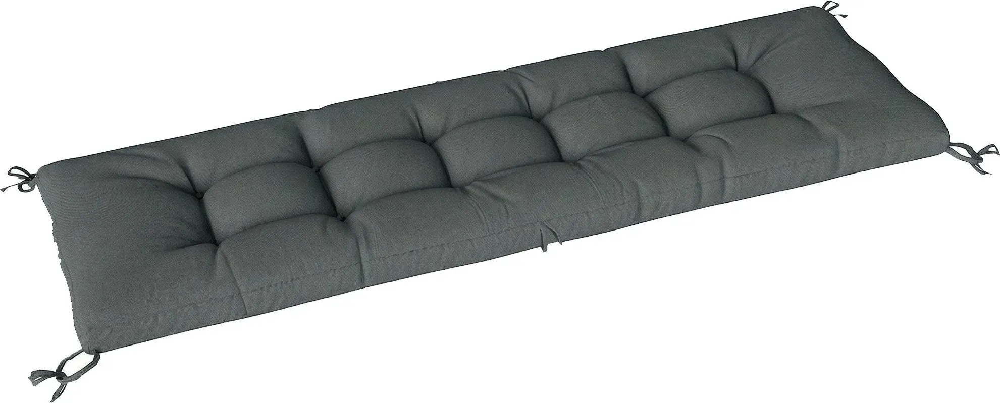 Outsunny Palettenkissen Abnehmbar Sitzkissen Palettenpolster mit Befestigungsbändern Outdoor Kissen Palettenauflagen für die meisten Liegen 198 x 65 x 13 cm, Dunkelgrau   Aosom