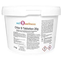 Chlor S Tabletten - schnell lösliche Chlortabletten 20g / Chlortabs 20g, 3,0 kg