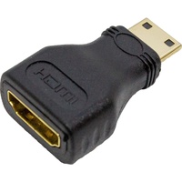 Lumonic Micro-HDMI Adapter [Full HD] I HDMI Buchse - Mini HDMI Stecker Adapter mit vergoldeten Kontakt I Micro HDMI auf Mini HDMI geeignet für Handys,
