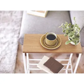 Yamazaki Home Beistelltisch Sofatisch Tosca Holz und Metall kleines Regal 04382