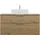 Burgbad Eqio Konsolenplatte, Ausschnitt mittig, 2 Schubladen, Breite 1200mm, WXXH120F5662G0146, Farbe: Eiche Dekor Urban / Eiche Dekor Urban, Griff Chrom G0146
