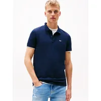 Tommy Jeans Placket Slim Fit Kurzarm-poloshirt - Dark Night