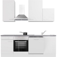 Flex-Well Küche »Neo«, Breite 220 cm, mit und ohne E-Geräte lieferbar, weiß