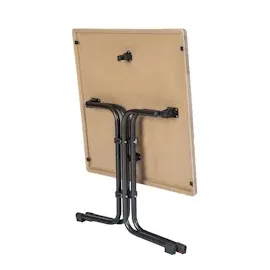ACAMP Klapptisch Quadratisch Anthrazit-Driftwood 70 cm x 70 cm
