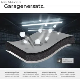 Tectake tectake® Autoplane, wasserdicht und atmungsaktiv, mit 4 mm Schaumstoffschicht, 3 längenverstellbare Spanngurte, inklusive Aufbewahrungstasche