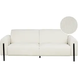 3-Sitzer Sofa Cord cremeweiß ASKIM