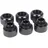Alphacool 17377 Eiszapfen 13mm HardTube Anschraubtülle G1/4 - Deep Black Sixpack