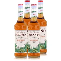 Monin Sirup Agave Sugar 700ml - Cocktails Milchshakes Kaffeesirup (4er Pack)