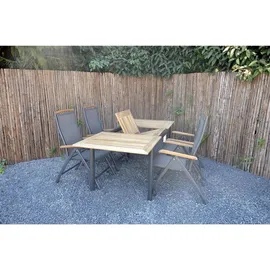 leslilivingb Monza Ausziehtisch 152-210 x 89 x 75,5 cm Anthrazit