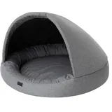 Hundehöhle Hundebett Katzenbett Hundehütte Haustierbett Hundehaus Hundeliegen Hundesofa Korb Sofa Schlafplatz, Größe 2: 100 x 100 x 62 cm, Anthrazit