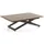 WFL GROUP Axen Braun Eiche 120-160 x 80 x 38-75 cm
