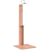 vidaXL Gartendusche Natur 75 x 76 x 217 cm