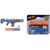 Nerf E9533EU4 Elite 2 Echo CS-10 Blaster – 24 Nerf Darts, 10-Dart Clip-Magazin, abnehmbare Schulterstütze und Laufverlängerung & A0351EU6 Hasbro A0351 N-Strike Elite 30er Dart Nachfüllpack