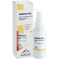 Omega-3 D3 Spray – 4000 IU für 160 Tage – Alternative zu Tropfen & Kapseln – Omega 3 Tropfen – Omega 3 Liquid – Omega 3 Vitamin D – O3 D3 K2 – Nordaid