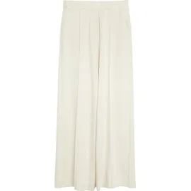 Comma, Fließende Wide-Leg-Hose Beige 38
