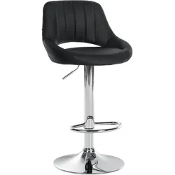 CLP Barhocker Milet Kunstleder schwarz/chrom