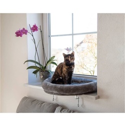 Kerbl Tierbett Katzenbett am Fenster 55x35x10 cm Grau grau