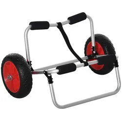 HOMCOM Kanuwagen, max. 90 kg, Aluminium/NBR