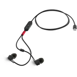Lenovo 4XD1C99220 Kopfhörer & Headset Kabelgebunden im Ohr Musik/Alltag USB Typ-C Schwarz