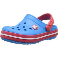 Crocs Crocband Kids, Unisex - Kinder Clogs, Blau (Ocean/Red), 32/33 EU
