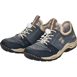 Rieker Damen Halbschuhe L0538-14 blau