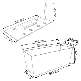 Prosperplast Rato Case 60 x 25 x 24 cm Dunkelbraun