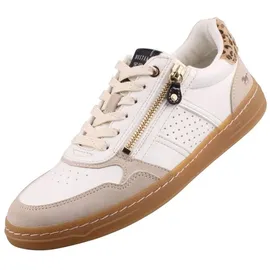 Mustang Sportliche Schnürschuhe für Damen, weiß, Größe 42 EU
