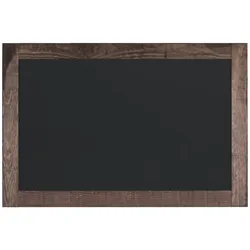 Bi-Office Kreidetafel - 100 x 70 cm - Nicht-magnetische Oberfläche, Holzrahmen im rustikalem Design
