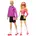 Mattel Barbie Fashionistas-Set mit 2 Modepuppen 6 Zubehörteilen Barbie Ken Rollschuh-Modepuppen Sammelfiguren zum 65 Jubiläum