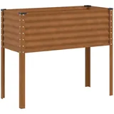 vidaXL Pflanzkübel 100x41x90 cm Wetterfester Stahl