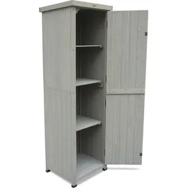 HABAU Gartenschrank Ben 45 x 160 x 45 cm Grau