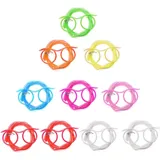 10 Stück Gelockte Lustige Trinkhalme, Neuheit Strohhalm Brillen, Plastik Strohhalme, Party Brillen Nur wiederverwendbares hartes Plastik -Strohzubehör. für Kinder, Partyspiel, Jahrestreffen (8 Farben)