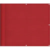 vidaXL Balkonverkleidung 90 x 700 cm Rot Polyester