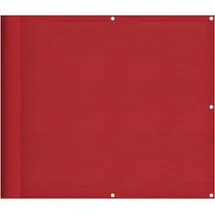 vidaXL Balkonverkleidung 90 x 700 cm Rot Polyester
