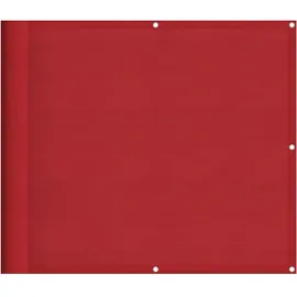vidaXL Balkonverkleidung 90 x 700 cm Rot Polyester