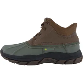 SKECHERS Respected Swamper Slip-InTurnschuhe, Olive Leather/Duraleather/Brown Trim, 48.5 EU