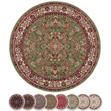 HANSE HOME Design Kurzflor Wohnzimmerteppich Orient - Zabul Perser Look, Orientalischer Teppich für Esszimmer, Wohnzimmer, Schlafzimmer - Grün, 80x150 cm